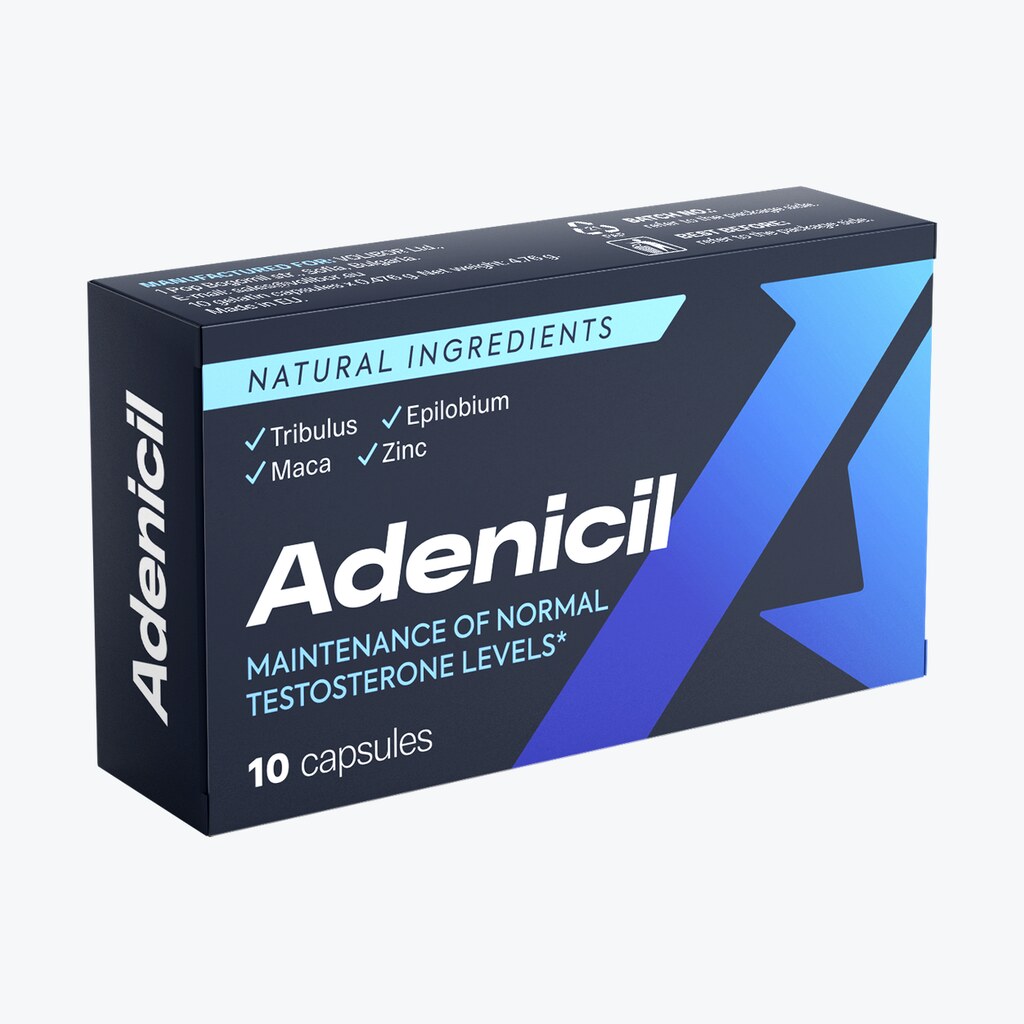 Adenicil - opakowanie suplementu diety, 10 kapsulek